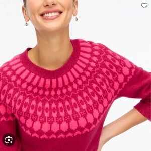 J CREW Fair Isle crew neck sweater